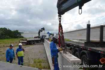 Primeiras vigas para construção da ponte Tubarão-Capivari de Baixo são entregues - Engeplus