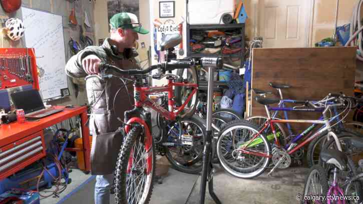 Calgary man paying-it-forward by giving bicycles to those in need