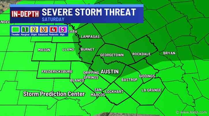 Isolated severe thunderstorms possible Saturday and Easter Sunday