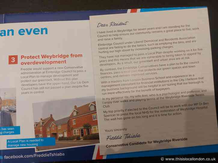 Meet Freddie Tshiaba – Conservative Candidate for Weybridge Riverside by Adam Sizoo Hampton School