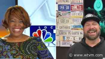 Dee Armstrong talks with Garth Brooks on stadium tour, making stop in Birmingham, Ala. - WTVM