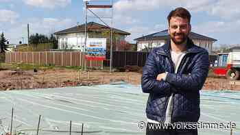 Hausbau in Magdeburg: Christian Beck verpasst Bau der Bodenplatte - Volksstimme