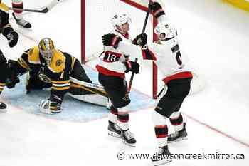 Senators erase early deficit, beat Bruins 3-2 - Dawson Creek Mirror