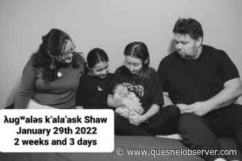 Province refuses to register BC baby's First Nations name – Quesnel Cariboo Observer - Quesnel - Cariboo Observer