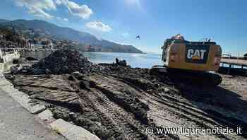 Rapallo, iniziati i lavori della nuova spiaggia libera attrezzata - Liguria Notizie