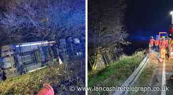 M6: Delays between Junction 24 and 23 after lorry overturns
