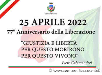 Comunicato stampa - 25 Aprile 2022: le iniziative a Lissone per il 77° Anniversario della Liberazione - Comune di Lissone
