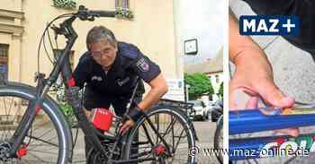 Polizei codiert in Bad Belzig Fahrräder zu Diebstahlschutz - Märkische Allgemeine Zeitung