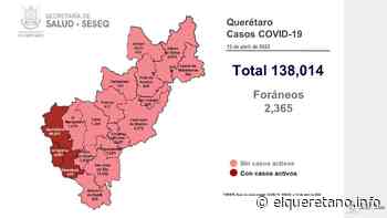 Libres de contagios 15 de los 18 municipios; no se reportaron defunciones - El Queretano