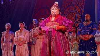 WATCH:  'Aladdin The Musical' cast pays tribute to Gilbert Gottfried at curtain call