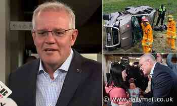 Scott Morrison opens up on security car crash in Tasmania after Good Friday service - Daily Mail