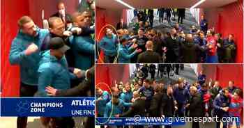 Scott Carson’s altercation with Sime Vrsaljko in tunnel after Atletico 0-0 Man City - GIVEMESPORT