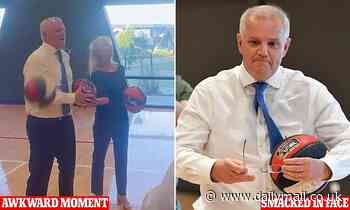 Australia election 2022: Scott Morrison smacked in the face with a basketball during campaign event - Daily Mail