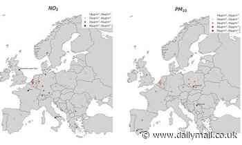 Newcastle is named the worst city in EUROPE for nitrogen dioxide pollution in March
