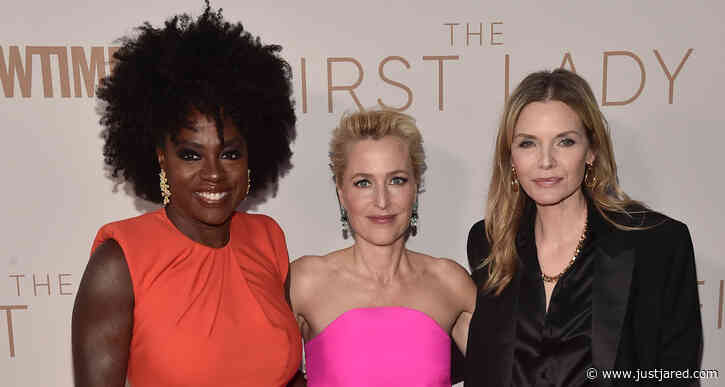 Viola Davis, Gillian Anderson, & Michelle Pfeiffer Step Out for Premiere of Their Showtime Show 'The First Lady'