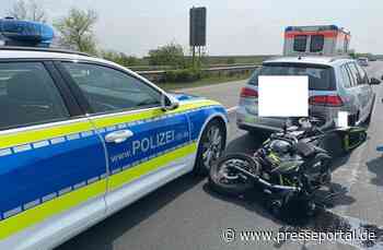 POL-PDLD: Motorradfahrer bei Auffahrunfall verletzt