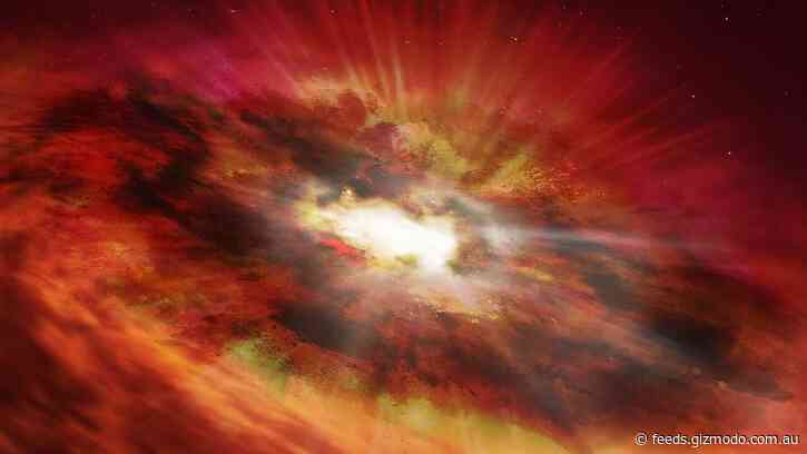 Strange Object Hidden in Dust May Be What Forms Before a Supermassive Black Hole