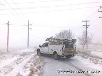Hydro crews staying vigilant during blizzard - The Brandon Sun