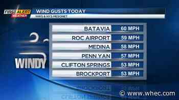 Winds causing scattered power outages