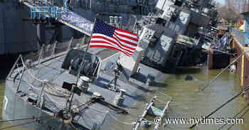 World War II Navy Ship Is Tilting Into the Buffalo Waterfront