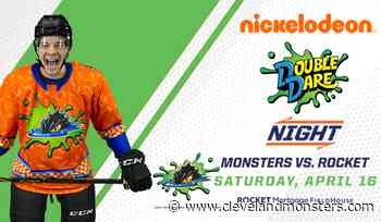 Monsters look to slime Laval Rocket during Nickelodeon Double Dare Night Saturday - Cleveland Monsters