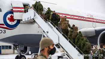 Canadian soldiers depart to help humanitarian crisis in Europe