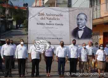 En Misantla, logia masónica honra a Benito Juárez en el aniversario de su natalicio - Imagen del Golfo