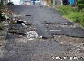 Calle Hidalgo de Misantla se encuentra llena de baches; conductores urgen reparación - Imagen del Golfo