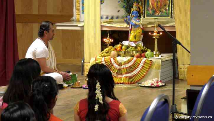 Calgarians gather for Vishu Hindu festival to celebrate New Year in India
