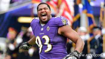Sources - Baltimore Ravens re-sign DE Calais Campbell to 2-year, $12.5M contract - ESPN
