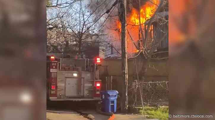 Firefighters Battle 2-Alarm Fire At East Baltimore Row Home, Fire Union Said