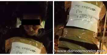 "Me amarraron por ratera"; vecinos de El Miraval, Cuernavaca, atan a poste a supuesta ladrona - Diario de Morelos