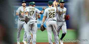 Cristian Pache's mad dash sparks eventful Athletics series win over Rays - NBC Sports