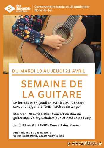 Semaine de la guitare Conservatoire de Noisy-le-Sec jeudi 14 avril 2022 - Unidivers