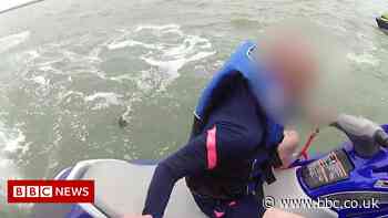 Bodycam captures watercraft collision with Essex police boat