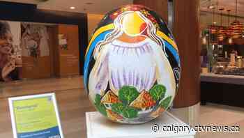 Oversized egg display part of art fundraiser at Calgary mall | CTV News - CTV News Calgary