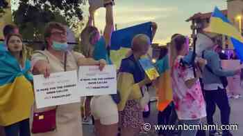 South Florida Ukrainians Protest Against Comedian Who Appears on Russian TV