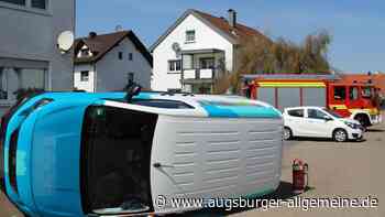 Senden: Auto kippt bei Unfall nahe Inhofer-Kreisel um: Eine Person verletzt | Neu-Ulmer Zeitung - Augsburger Allgemeine