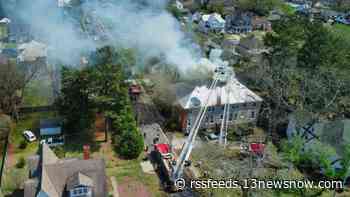 2 children, 3 firefighters hospitalized after Suffolk apartment fire