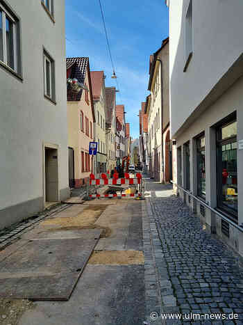 Kohlgasse in Ulm wegen Verlegung von Leitungen stellenweise gesperrt