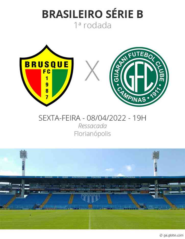 Brusque x Guarani: veja onde assistir, desfalques, escalações e arbitragem - Globo.com