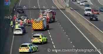Live: Seven miles of queues on M6 near Coventry after crash - Coventry Live