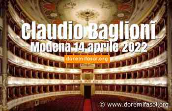 Claudio Baglioni – Scaletta Modena 14/04/2022 – doremifasol.org - Claudio Baglioni