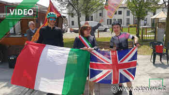 Alberto e Marco ce l'hanno fatta: accolti in piazza Martiri della Libertà i due chef-ciclisti che hanno raggiunto Susegana partendo in bici da Londra - Qdpnews.it - notizie online dell'Alta Marca Trevigiana