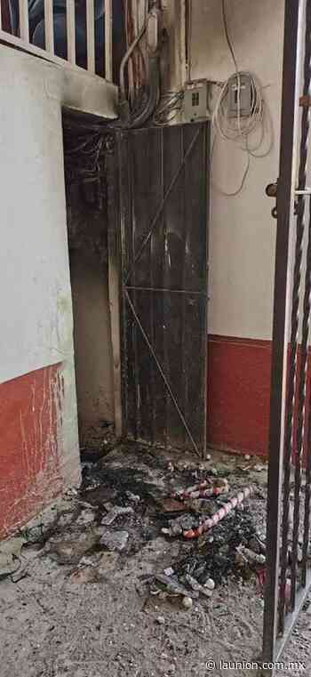 Se registra conato de incendio en la alcaldía de Axochiapan - Unión de Morelos