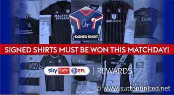A signed Sutton shirt has to be won this matchday! - Sutton United