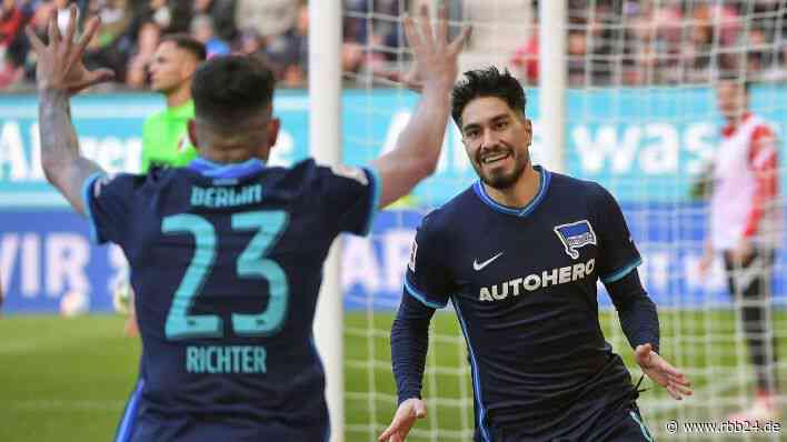 1:0-Sieg in Augsburg: Hertha erkämpft sich wichtige Punkte im Abstiegskampf - rbb24