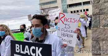 ‘Racism is a public health crisis’: MSU medical students protest fatal shooting of Patrick Lyoya - FOX 17 West Michigan News