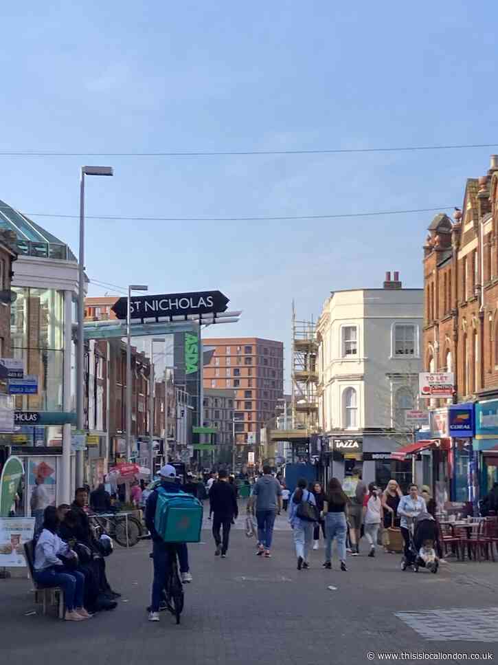 Busy day on Sutton High Street!- By Nishi Amin, Greenshaw High School