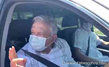 Llega AMLO a Villahermosa; va a Palenque - Tabasco HOY